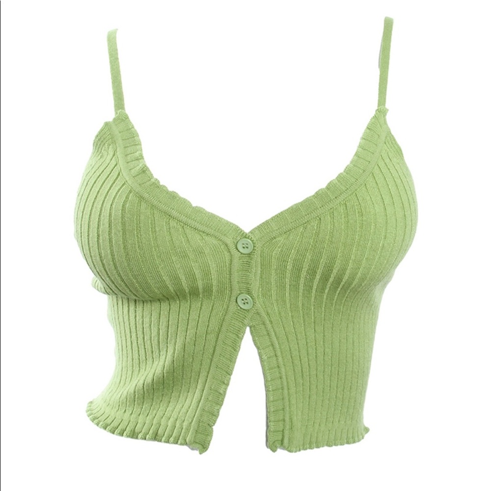 Spring green crop top